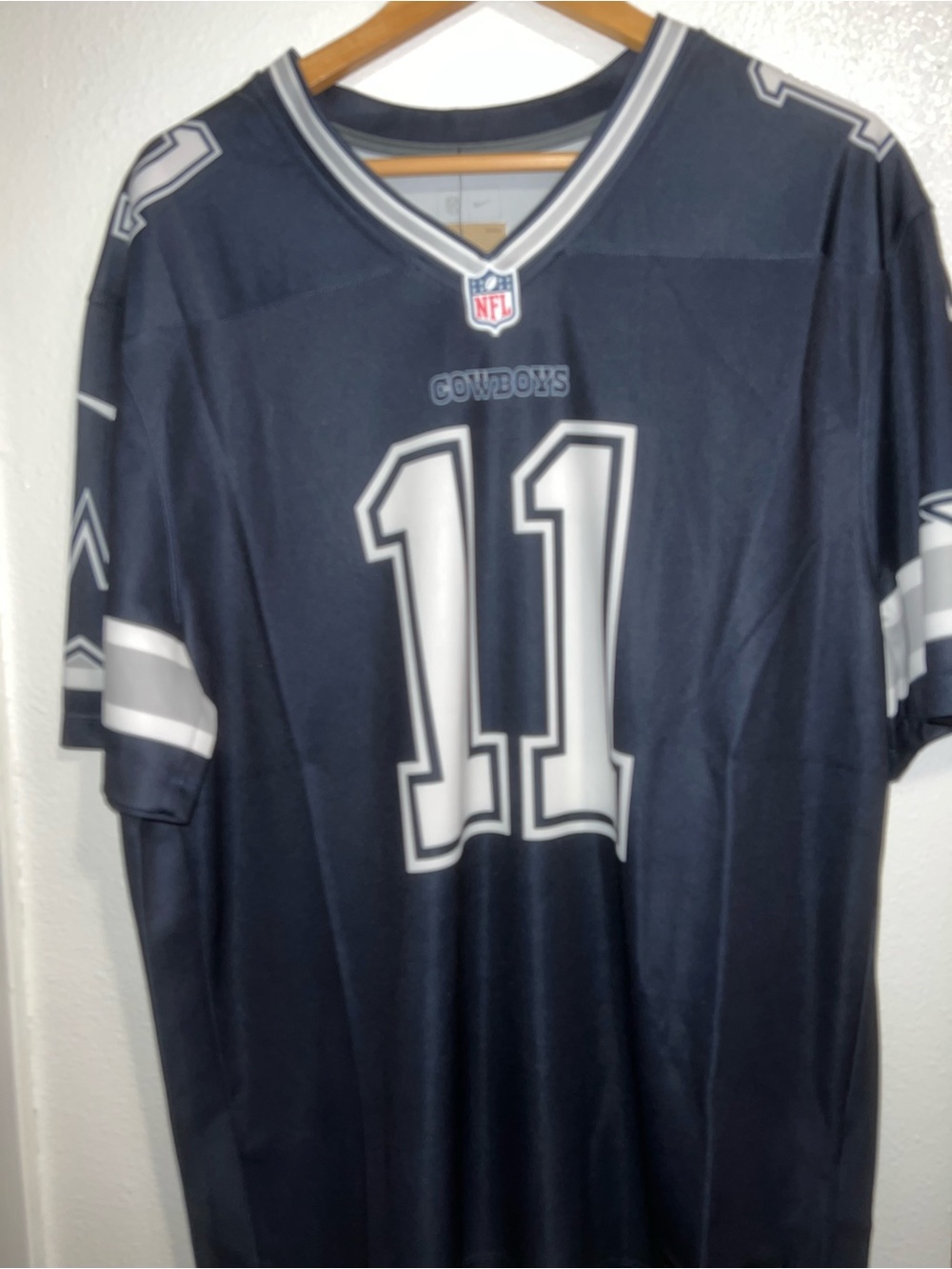 NFL Dallas Cowboys Navy and White #11 Jersey